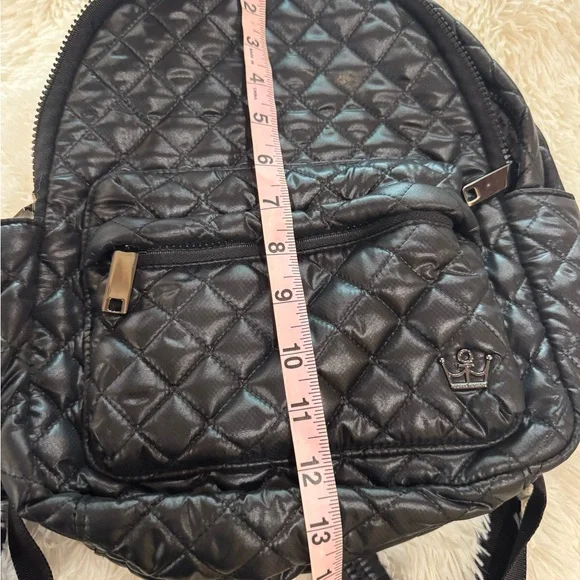 Oliver Thomas Quilted Black Backpack - Picture 6 of 8